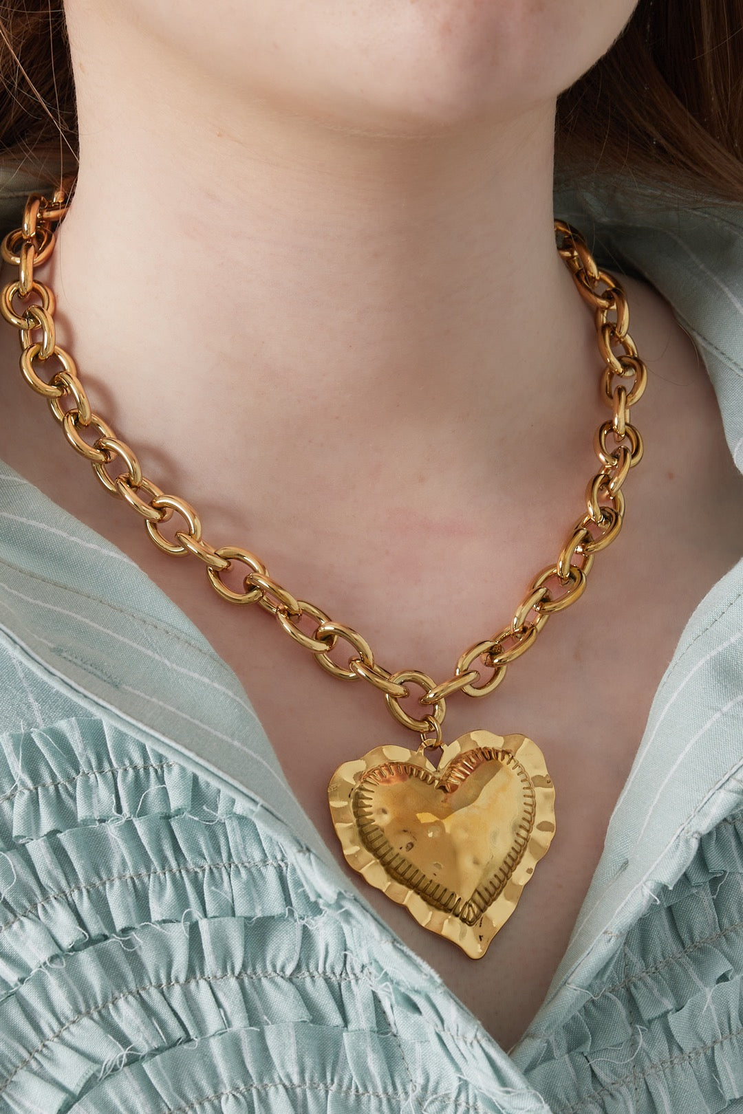 Embrace heart necklace
