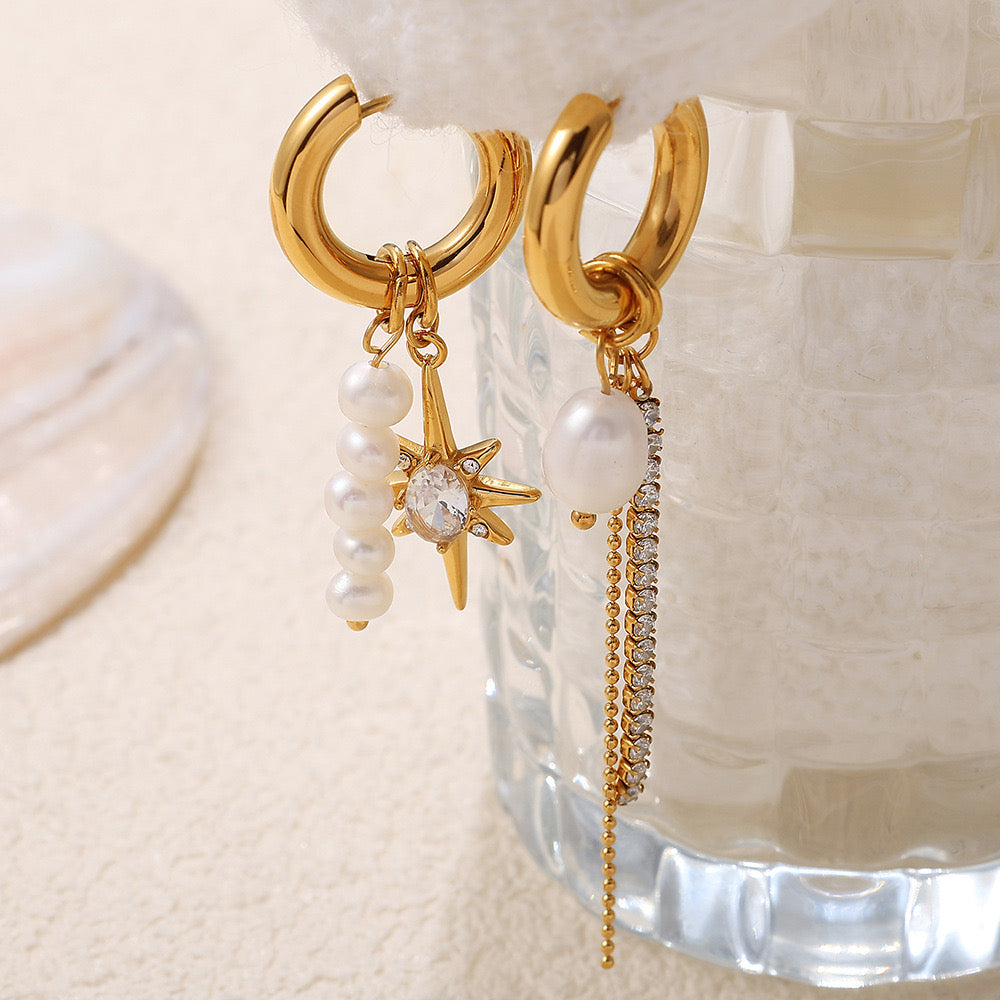 Charm Pearl Earring Ohlala