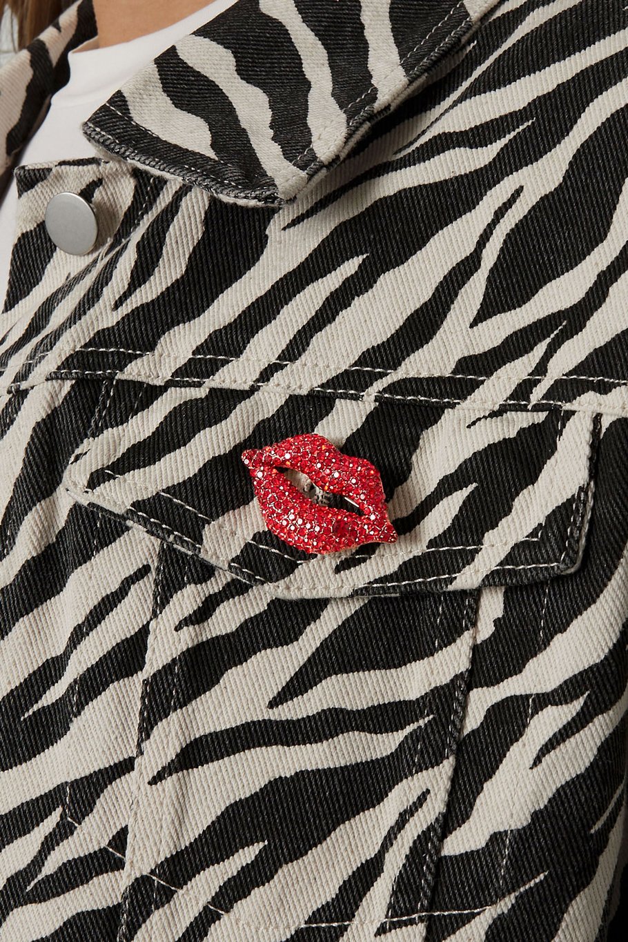 Rode lippen broche
